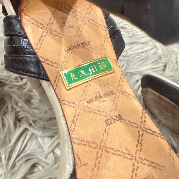 L.A.M.B. Zada ankle strap high heel sandal size 9.5 - Picture 4 of 12